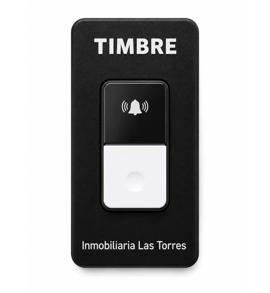 Prototipo funcional de timbre personalizado para inmobiliaria