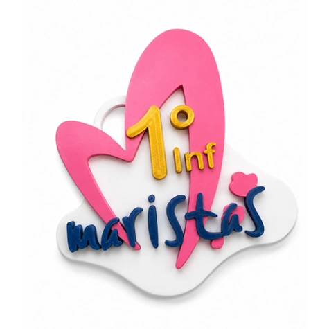Medalla personalizada para carrera escolar de Maristas