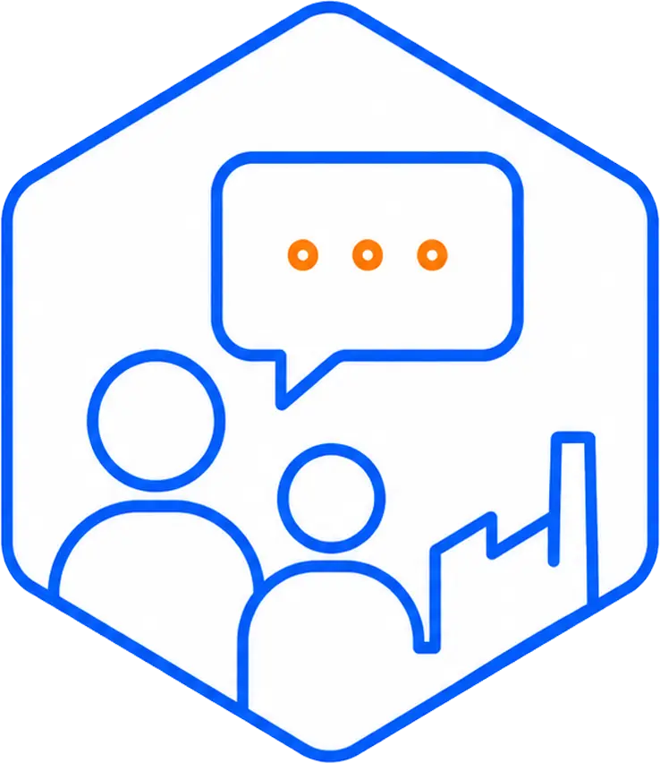 Icono de asesoramiento y soporte técnico